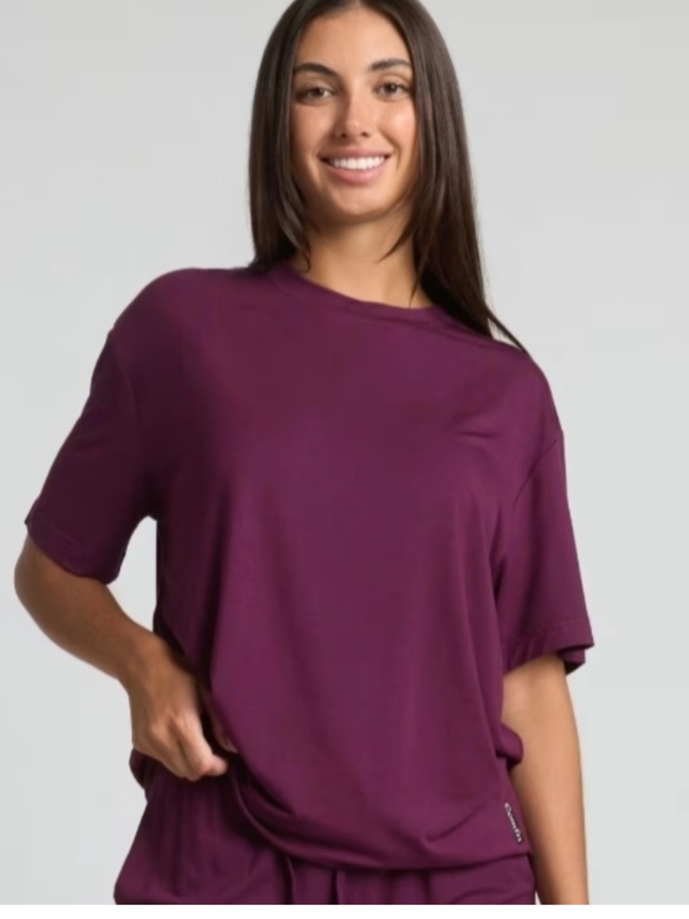 Comfrt Cloud Tee in Plum M
